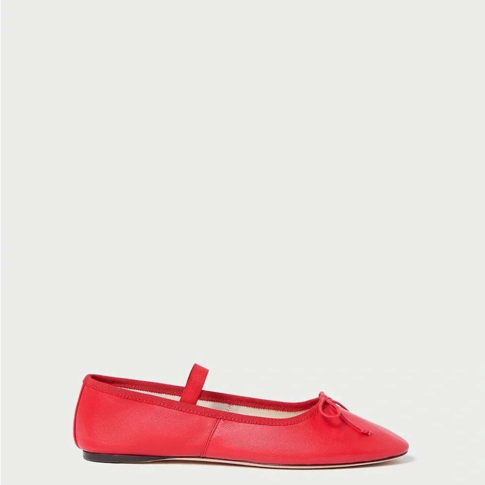 Loeffler Randall Leonie Red Ballet Flat - Picture 5 of 5